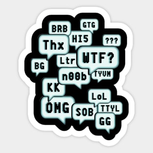 Gaming Slang Sticker